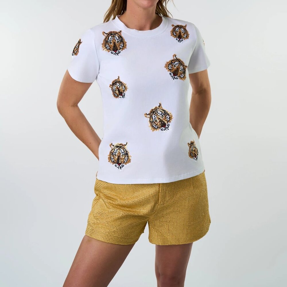LSU Game Day Sparkle City - White Tiger Takeover Top